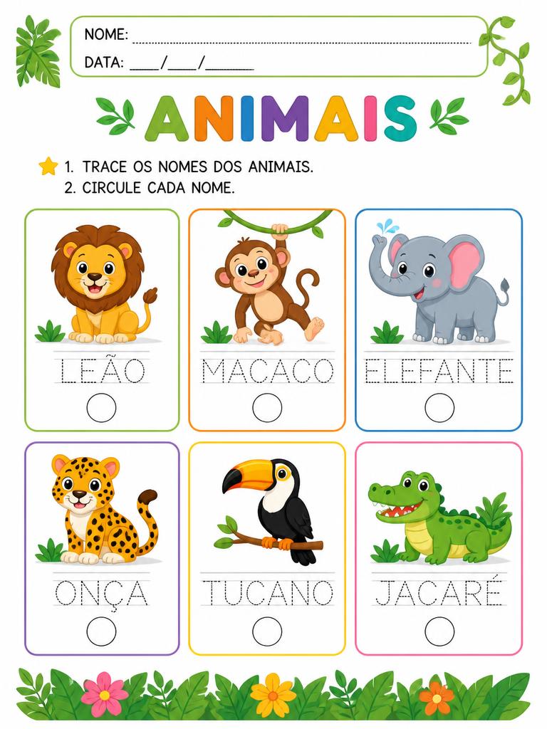 Atividade educativa de Atividades com animais para crianças com autismo