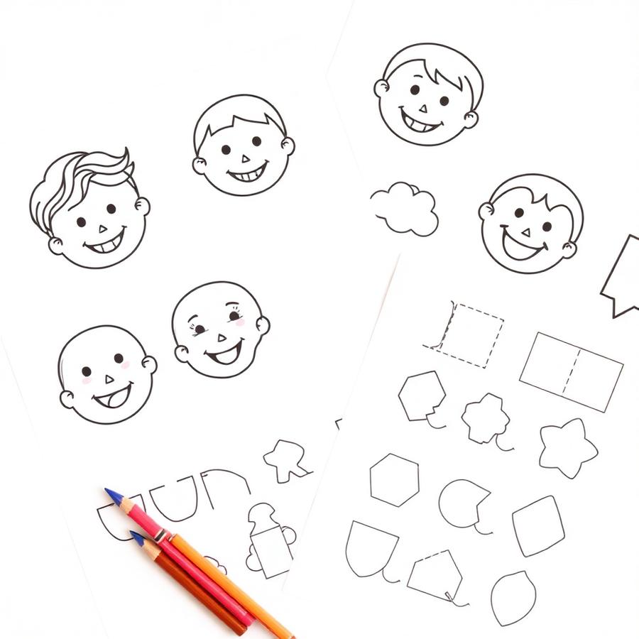 Emoções, números e formas - Atividades diversas para colorir e aprender brincando.